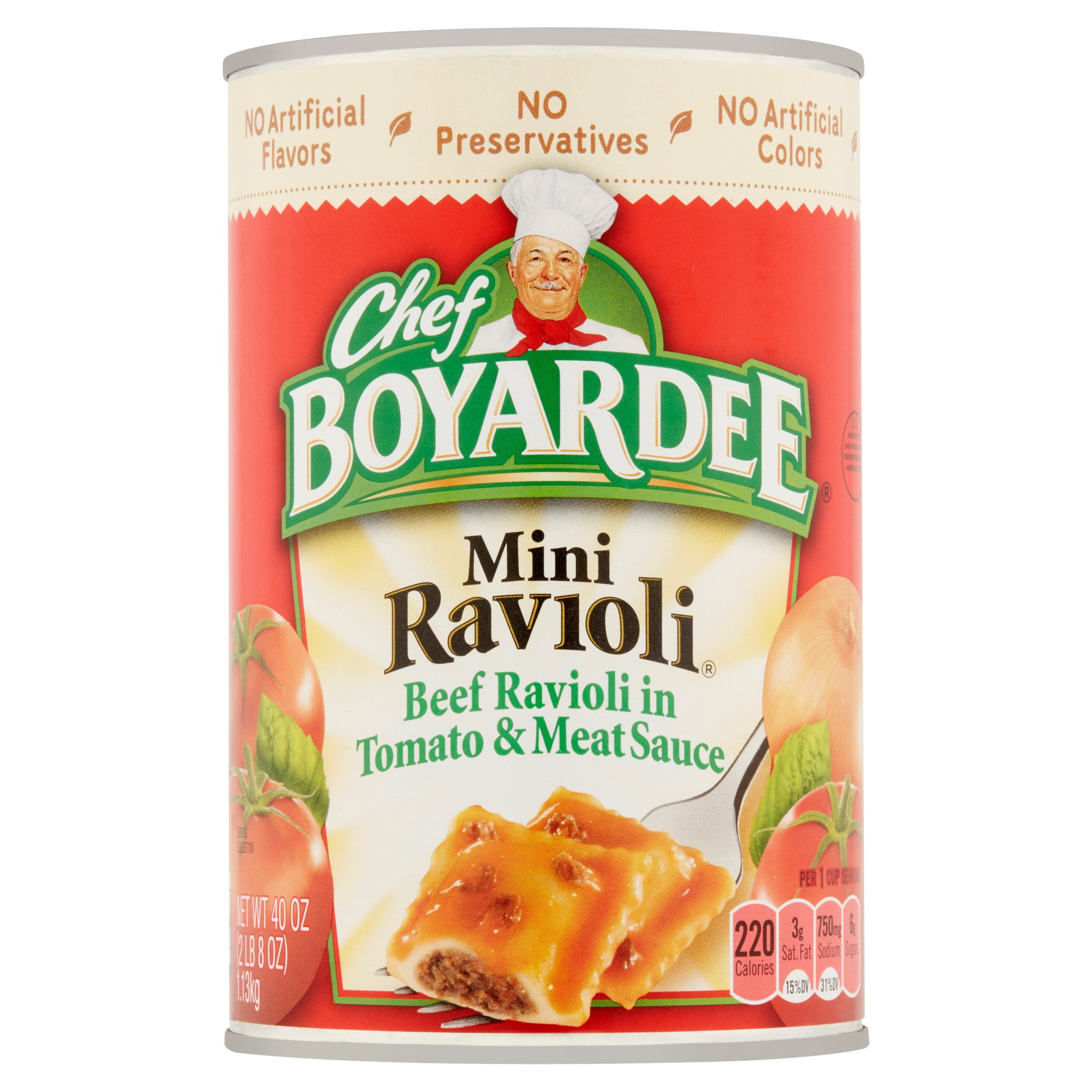 Chef Boyardee Beef Ravioli In Tomato & Meat Sauce Mini Ravioli, 40 oz by ConAgra Foods®