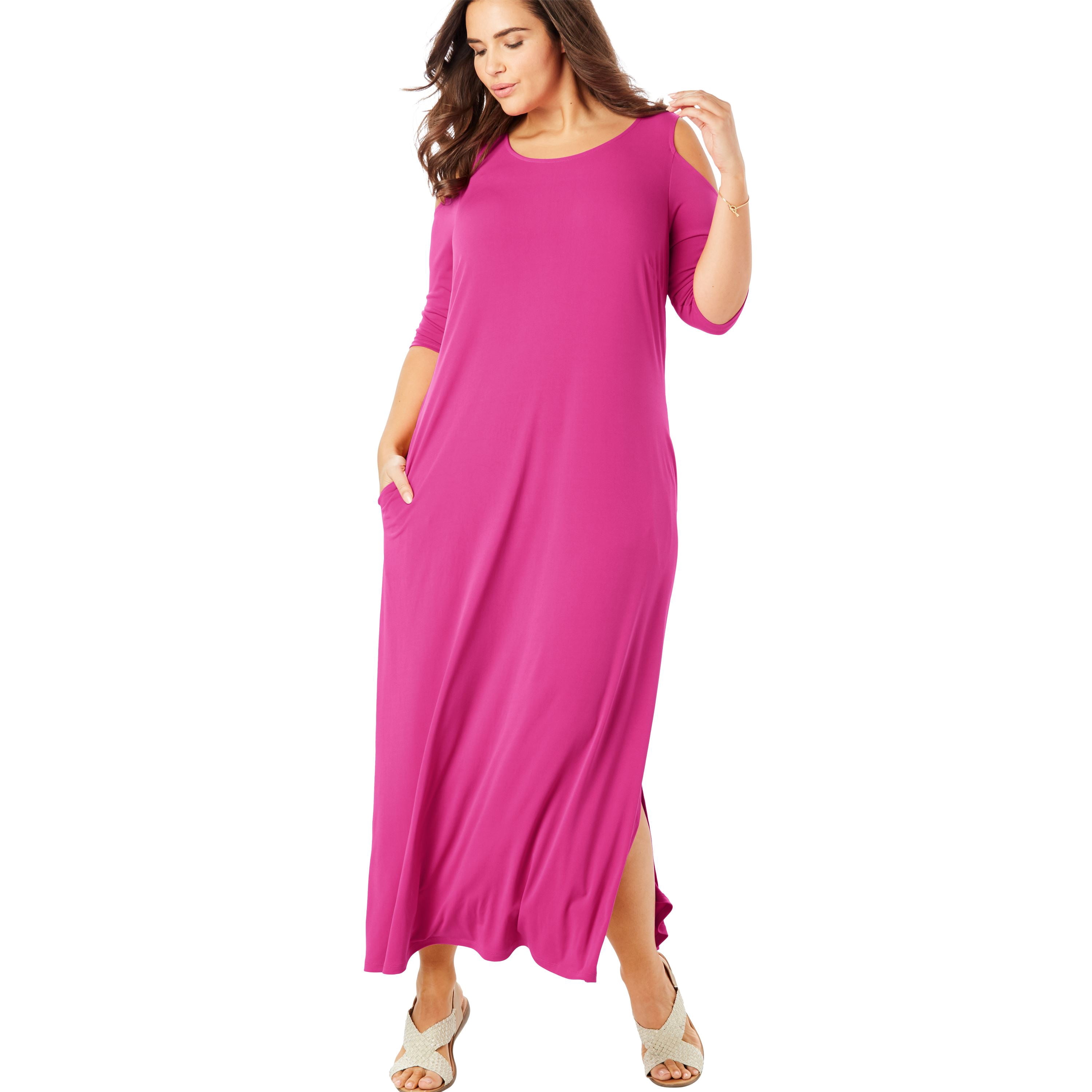 woman within maxi dresses