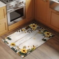 thumbnail image 3 of Yellow Floral Spring Area Rugs 2x3 for Living Room, Summer Rustic Botanical Vintage Wood Non Slip Washable Rug Runner, Low Pile Indoor Floor Carpet Mat Bathroom Rugs for Bedroom, Kids Room, 3 of 9