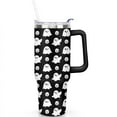 thumbnail image 2 of Halloween Ghost Tumbler Happy Halloween Coffee Travel Mug with Straw,Thermal with Lids for Hot and Cold Drinks for Work Travel 40 oz Boo Mug, 2 of 7