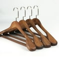 thumbnail image 4 of High-Grade Wooden Suit Hangers for Men and Women - Vintage Solid Wood Wide Shoulder Coat Hangers for Clothing Stores and Home D, 4 of 4