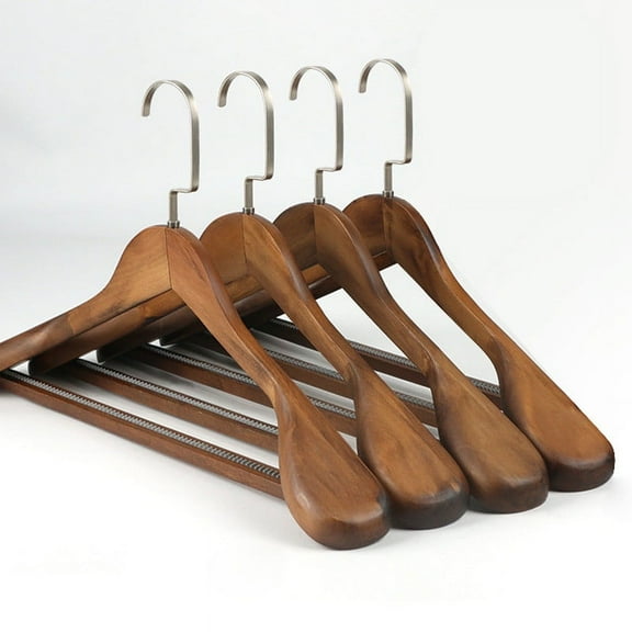 Skard High-Grade Wide Shoulder Wooden Coat Hangers - Solid Wood Suit Hanger