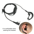 thumbnail image 1 of Auriculares, ptt auricular dual de alta con micrófono para walkie talkie, 1 of 7