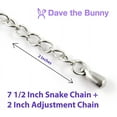 thumbnail image 5 of Bag of Money - Money Bag Snake Chain Charm Bracelet 100% Stainless Steel Chain Bracelet by Dave The Bunny, 5 of 9