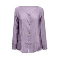 thumbnail image 4 of Women Blouses Floral Summer Top Scrub Base Layer Womens Long Sleeve Sweaters Casual Long Sleeve Scrub Shirt Layer Tunics Workout Running Shirts Womens Workout Shirt Tunic Blouse Tops Purple 2XL, 4 of 4