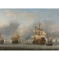 thumbnail image 3 of Willem van de Velde the Younger 18x14 Black Modern Framed Museum Art Print Titled - The Capture of the Royal Prince (C. 1670), 3 of 5