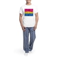 thumbnail image 5 of CafePress - Abstract Paint Splatter Pansexual Pride Flag Pajamas - Men's Light Loose Fit Cotton Pajama Set, 5 of 7