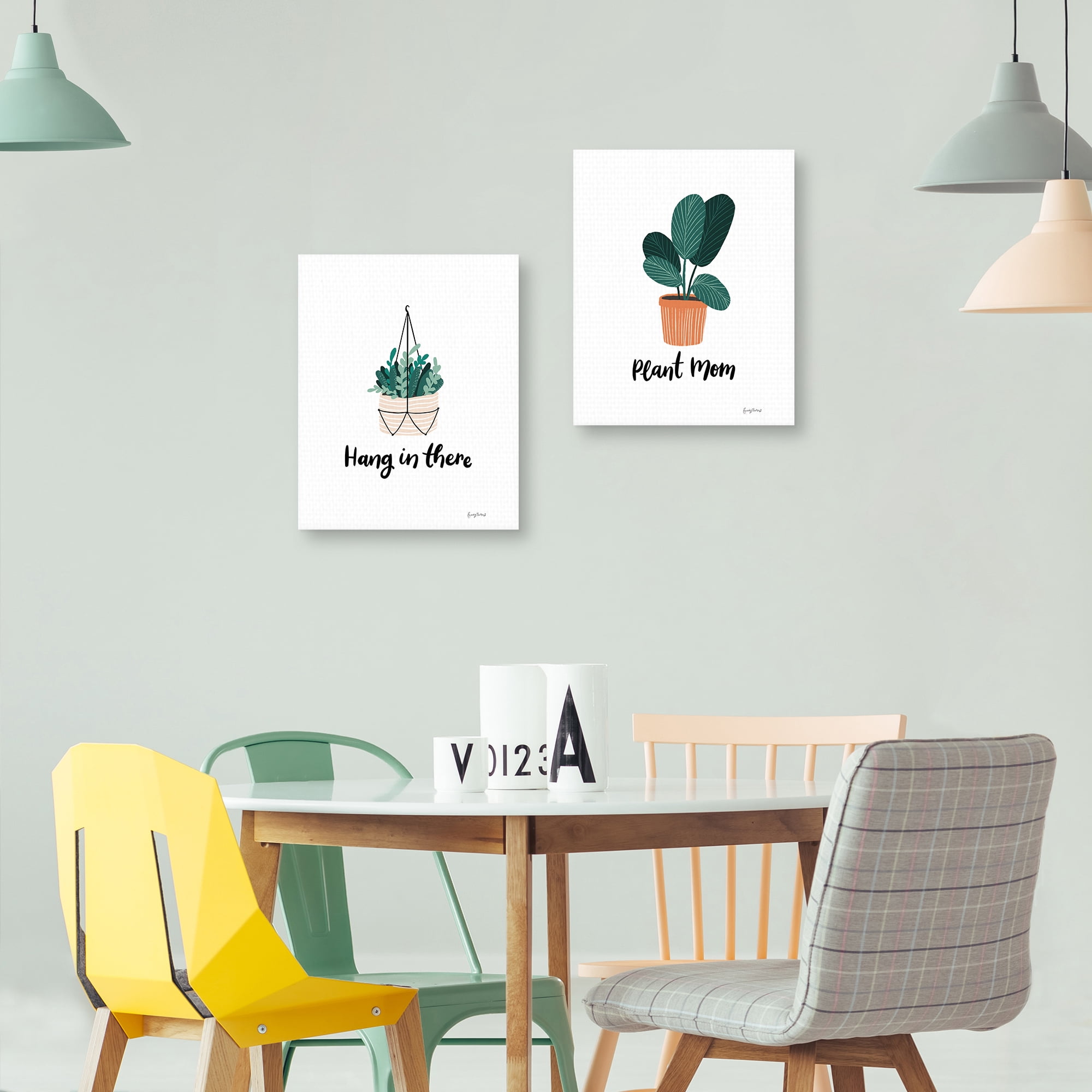 Hang in There Plant Mom by Becky Thorns Canvas Art Print