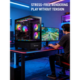 thumbnail image 6 of Evounic PowerCore Pro Gaming PC – Ryzen 7 5800X, 32GB, RX5500XT, Win11 Pro, RGB Build, 650W PSU, 9 ARGB Fans, ARGB Keyboard & Mouse,Prebuilt Computer for Gaming Tower, 6 of 12