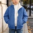 thumbnail image 3 of Edvintorg Boys Zip up Jacket Kids Lightweight Casual Outerwear Long Sleeve Mock Neck Winter Coat with Pockets Size 6-14, 3 of 10