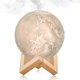 thumbnail image 1 of Humidifier Aromatherapy Diffuser, LED Desk Moon Lamp with Cool Mist Humidifier Function, Adjustable Brightness and Mist Mode (White), 1 of 4
