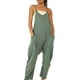 thumbnail image 1 of Mono largo informal liso para mujer, pantalones con pechera, mono holgado con bolsillos, talla grande, 1 of 2