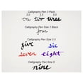 thumbnail image 3 of Craft County Assorted Calligraphy Pens – Various Colors and Sizes – Chisel Tipped Pens – DIY Calligraphy Arts & Crafts, 3 of 3