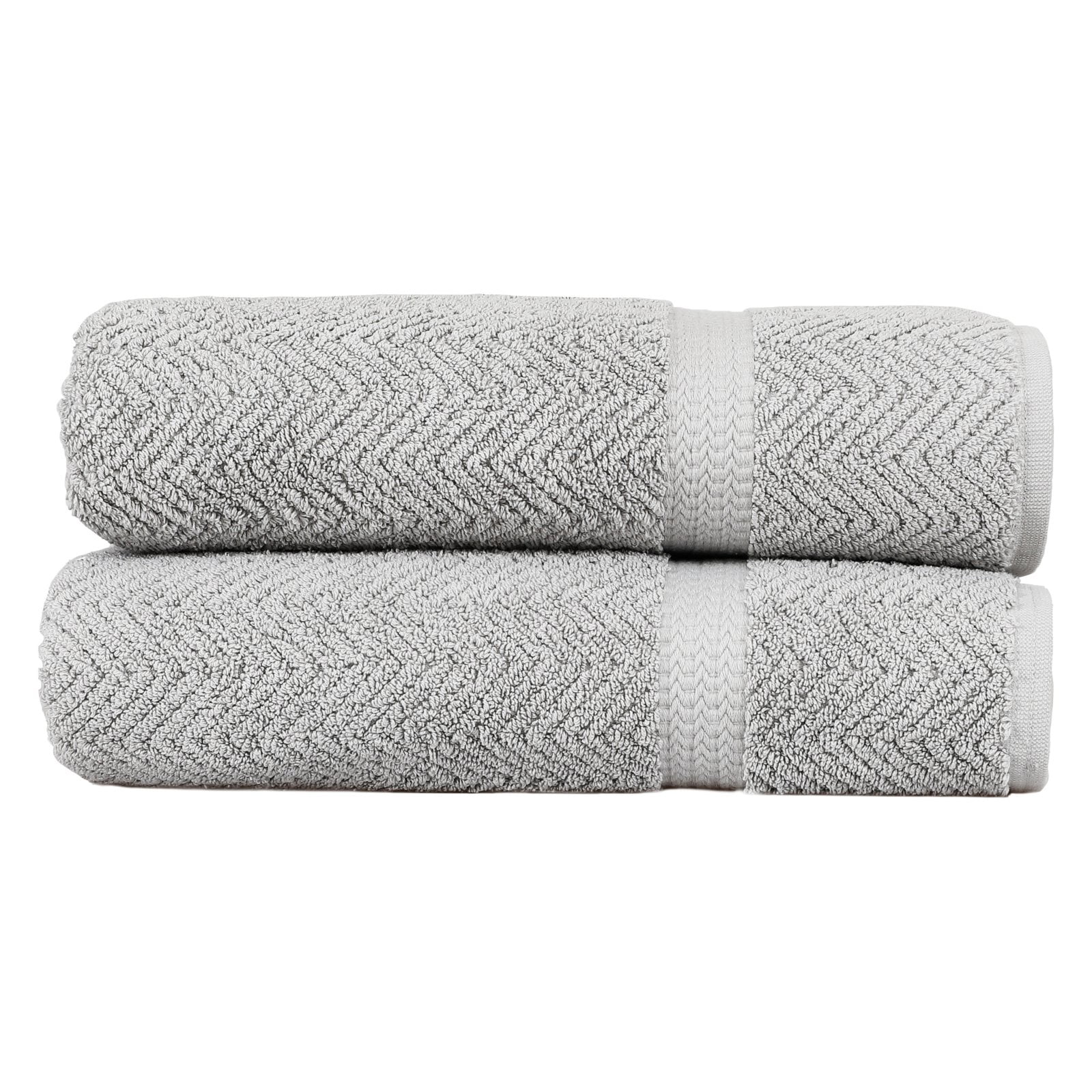 Linum Home Textiles Herringbone Bath Towels Set of 2