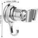 thumbnail image 4 of Soporte de ducha de repuesto cromado Soporte de pared de ducha ajustable de 360° cromado Soporte de pared de ducha extraíble Ventosa ajustable Soporte de pared cromado para cabezal de ducha universal JAMW Sencillez, 4 of 5