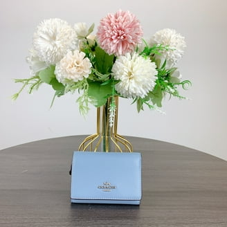 Lonnie Small Zip Around Wallet In Signature Jacquard (Marble Blue