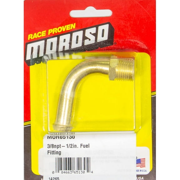 Moroso 65130 Fitting Fuel Line 90 Deg