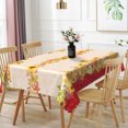 thumbnail image 3 of Duangreer Fall Theme Rectangle Tablecloth, Pumpkin Sunflower Maple Leaf Decors, Waterproof Wrinkle Resistant, Washable Table Cover for Party Decorations, 60 x 84 Inch, 3 of 5