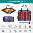 thumbnail image 2 of FORMRS Insulated Lunch Bag Unisex Large Capacity with Shoulder Strap, Space Astronaut, 2 of 6