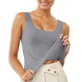 thumbnail image 1 of Camiseta larga sin mangas para mujer: talla grande, escote en V, espalda descubierta, estilo deportivo, camiseta elegante informal para el verano, 1 of 1