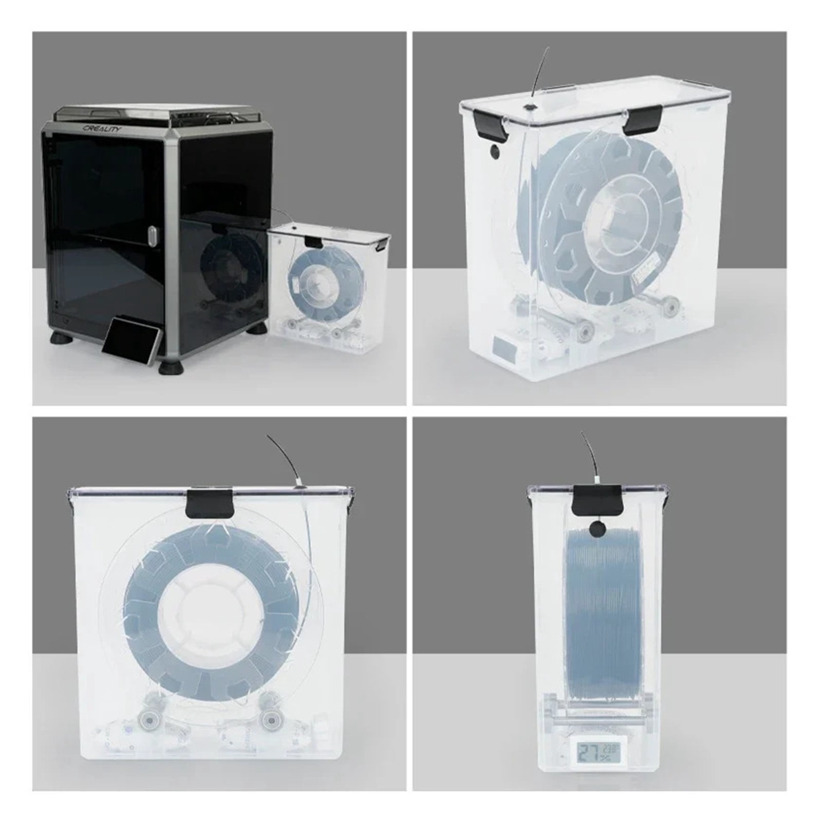 3D Printer Filament Dryer Box Airtight And Moisture-Resistant Real-Time Monitoring Fit For 3D Printer PLA ABS Filaments
