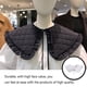 thumbnail image 2 of Jumpingount Chal de cuello falso para mujer, abrigo de cumpleaños a cuadros acolchado con volantes de algodón, chaqueta, camiseta, Capelet, Accesorios de disfraces, 2 of 6