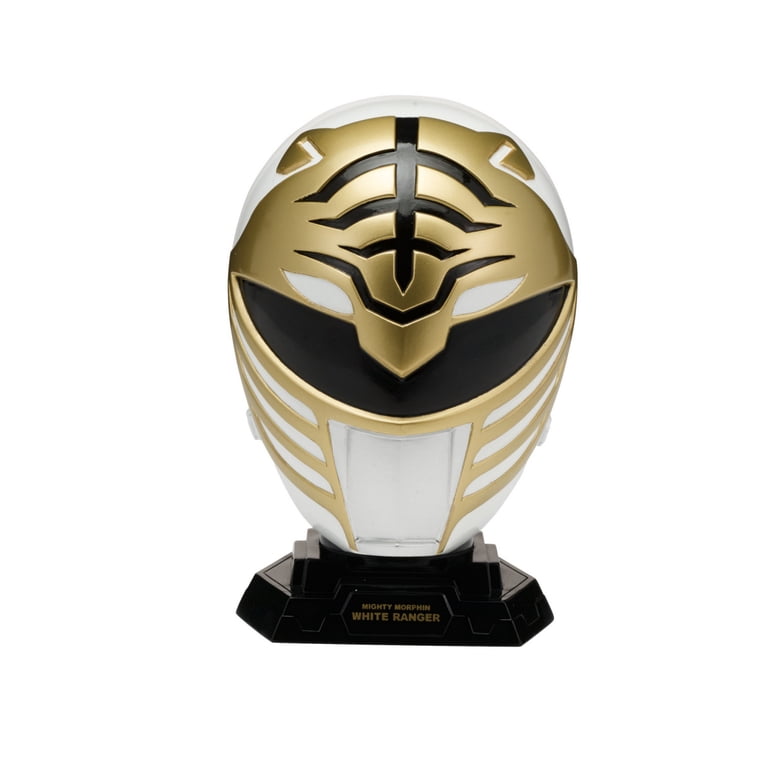 Power Rangers Legacy 1/4 Helmet Mighty Morphin White-CHILD