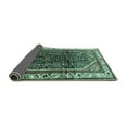 thumbnail image 2 of Ahgly Company Indoor Square Persian Turquoise Blue Traditional Area Rugs, 5' Square, 2 of 4
