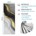 thumbnail image 2 of Black White Gold Wave Marble Hot Yoga Mat Towel Non Slip for Hot Yoga - Quick-Drying Yoga Mat Cover with 4 Corner Pockets with Travel Bag - Hot Yoga Towel Non Slip Grip Moisture Wicking Sweat 70"x26", 2 of 6