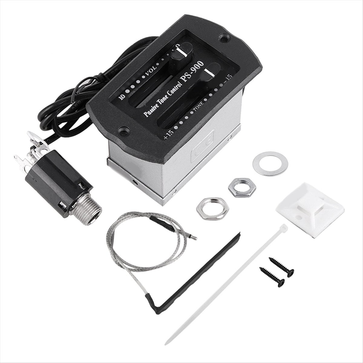 5Set PS-900 2 Band EQ Guitar Preamp Passive Volume Tone Control Piezo Pickup Equalizer
