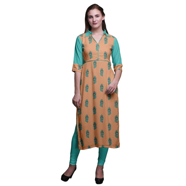 Bimba Rayon Straight Tunic Dresses For Women PrintedKurtiSummer Wear Kurta