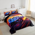 thumbnail image 3 of Castle Fairy Sport Car Full Size Comforter Sets for Adults,Speed Race Car Bedding Sets, 3 of 8