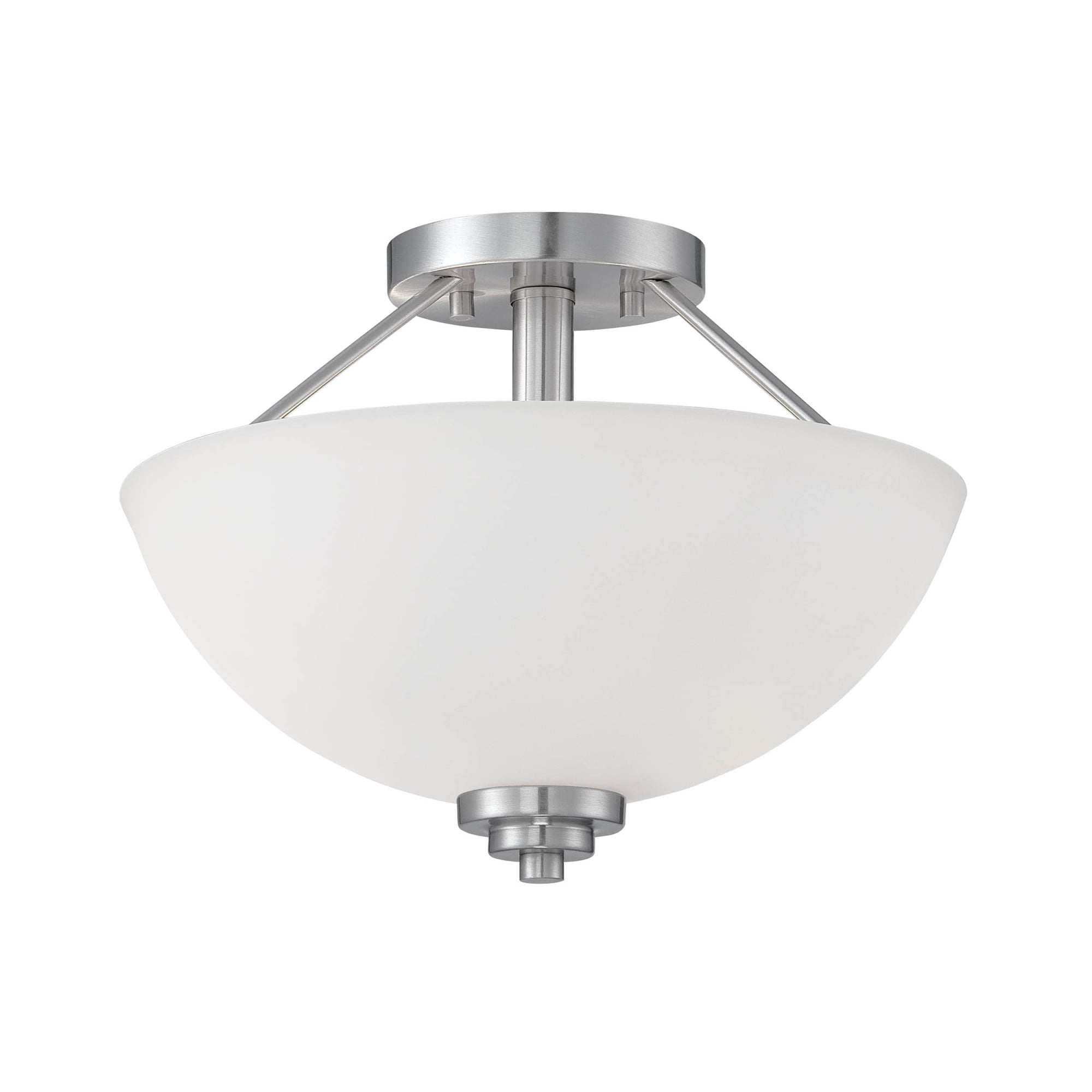 Millennium Durham Collection Two Light Semi-Flush Ceiling Mount - 10.5" H X 13.5" W, Rubbed Bronze Finish, Transitional Style