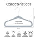 thumbnail image 2 of 50 Ganchos Infantiles De Terciopelo Antideslizantes 360º Modelo Gris, 2 of 4
