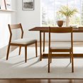 thumbnail image 1 of Modway Fabric Chair, SSet of 2 in Walnut Heathered Weave, Beige, 1 of 10