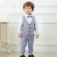 thumbnail image 6 of KyCheLot Boys Suits Set 3 Piece Long Sleeve Dress Shirt with Button down Vest and Dress Pants Formal Outfits 0-8 Years, 6 of 6