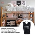thumbnail image 6 of ORGANIZE MY HOME EXTRA LARGE COLLAPSEABLE LAUNDRY HAMPER DURABLE FABRIC PERFECT FOR DORM ROOMS, BEDROOMS, BATHROOMS, COLLEGE, OR KID'S ROOMS (BLACK), 6 of 7