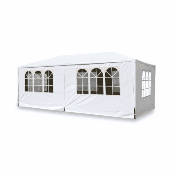 Toldo Carpa Plegable EKE Life Home 3 X 6 metros Blanco con paredes para eventos
