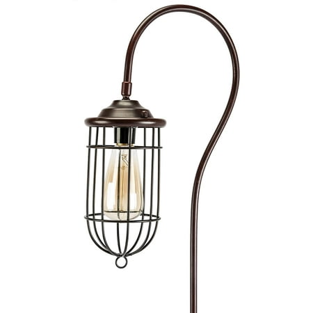 floor lamp arched industrial melior lantern shade
