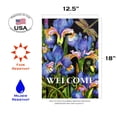 thumbnail image 3 of Toland Home Garden Iris And Dragonfly Flower Welcome Flag Double Sided 12x18 Inch, 3 of 5