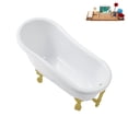 thumbnail image 3 of 53'' Streamline N487BGL-BGL Soaking Clawfoot Tub and Tray with External Drain, 3 of 12
