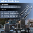 thumbnail image 2 of No.7251263/7251264 Brazo del Limpiaparabrisas para Bobcat Loader T450 T550 T590 T595 No.A0216A0065 para Bobcat Loader A770 S450 S510 S530 S550 Kit de Brazo de Cuchilla del Limpiaparabrisas Frontal, 2 of 7
