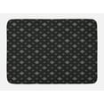thumbnail image 1 of Black and White Bath Mat, Small Diamond Shapes Forming Rhombus Pattern Minimalist Geometric Art, Plush Bathroom Decor Mat with Non Slip Backing, 29.5" X 17.5", Black and White, by Ambesonne, 1 of 2