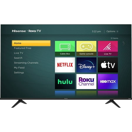 Hisense - 50" Class R6G Series LED 4K UHD Smart Roku TV with Stand, Power Cord, and Voice Remote Control