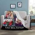 thumbnail image 4 of Customized Blankets Personalized Blanket Using Your Own Pictures with Text, Christmas Birthday Wedding Memorial for Kids Teens Adult Family Friends Pets, 4 of 6