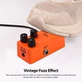 thumbnail image 4 of ZORY Guitar Fuzz Effects Pedal LEVEL/TONE/FUZZ Versatile Controls DC 9V 6.35mm Input/Output Interface Aluminum Alloy Electric Guitar Fuzz Effector with True Bypass, 4 of 9