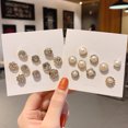 thumbnail image 5 of Qius 20 Pcs Artificial Pearl Lapel Pin Delicate Corsage Cardigan Small Pin Buckle, 5 of 5