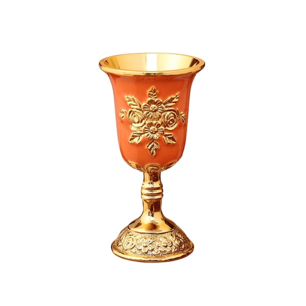 Copa de Metal BLESIY Europea Naranja Decoración del Hogar