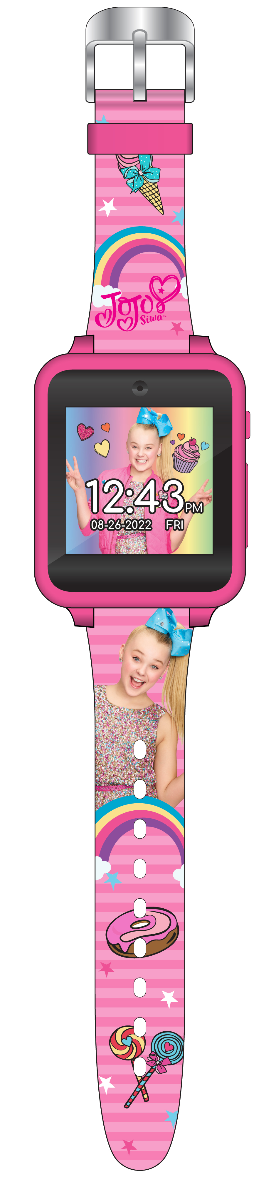 Jojo Siwa iTime Unisex Child Interactive Smart Watch 40mm in Pink with Silicone Strap (JOJ4128) - image 5 of 5