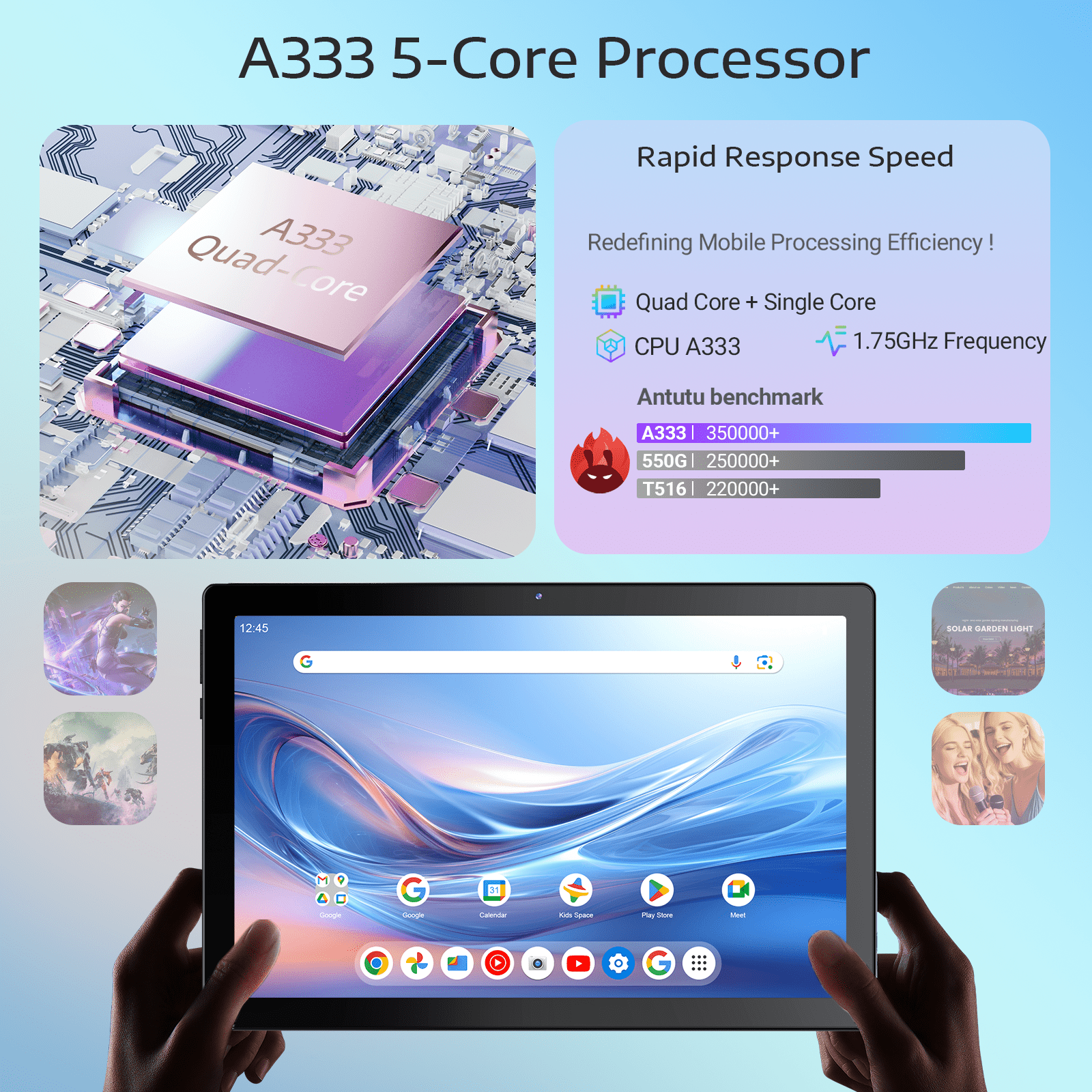 Digiland 10.1 Inch Tablet Android 15,10.1" IPS HD Display,6000mAh Battery,8GB RAM+64GB+256GB Expandable Storage,Dual Camera,WiFi,BT 5.0